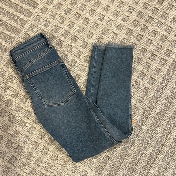 We The Free Blue Skinny Jeans with Classic Indigo Wash - Picture 4 of 6